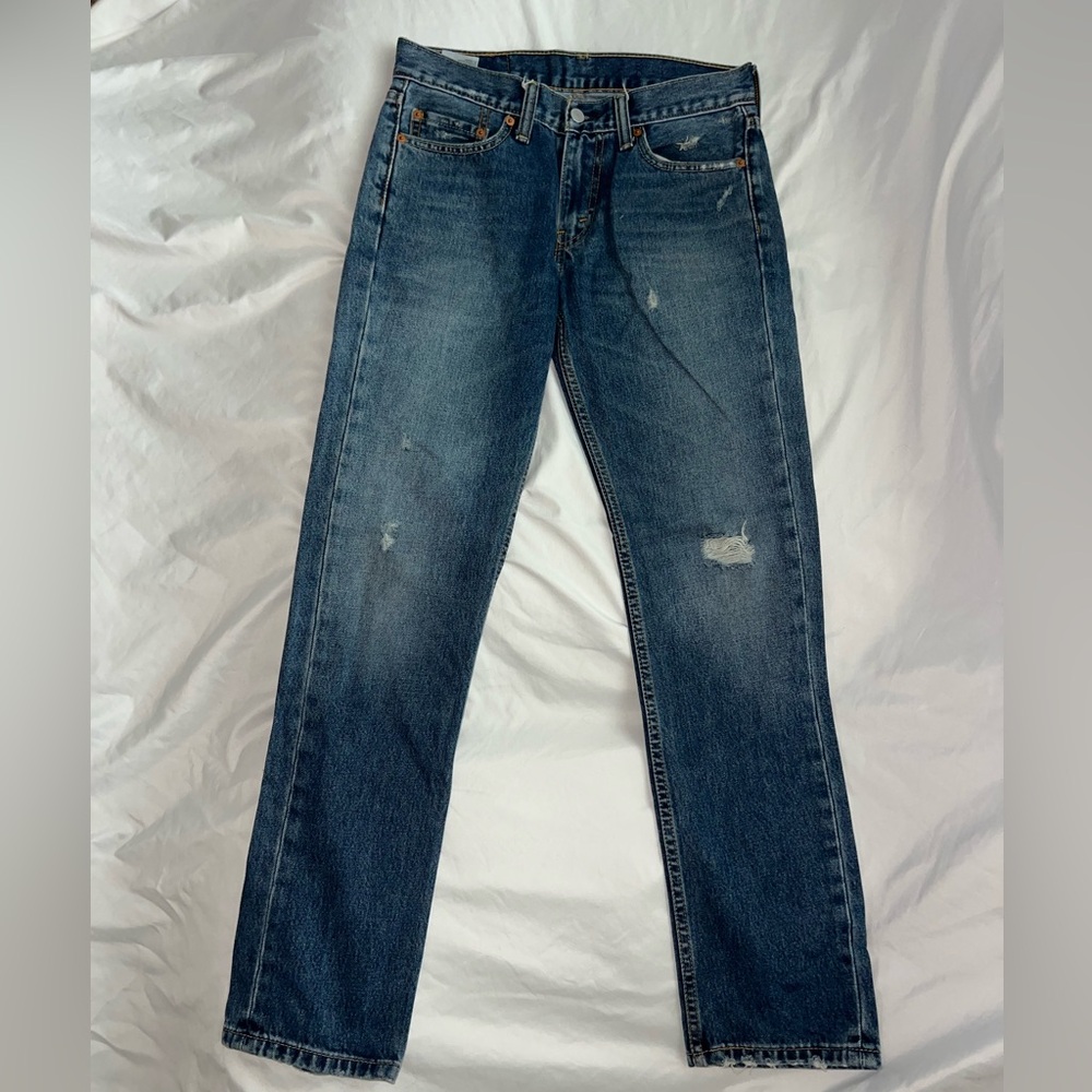 VINTAGE Levi's 511 Distressed Indigo Jeans